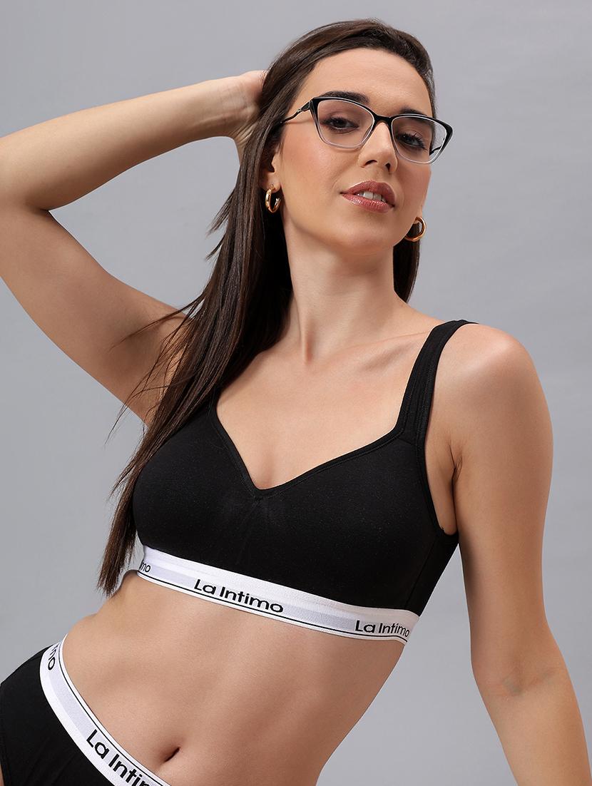 women solid lightly padded t-shirt bra - 21993130 -  Zoom Image - 0