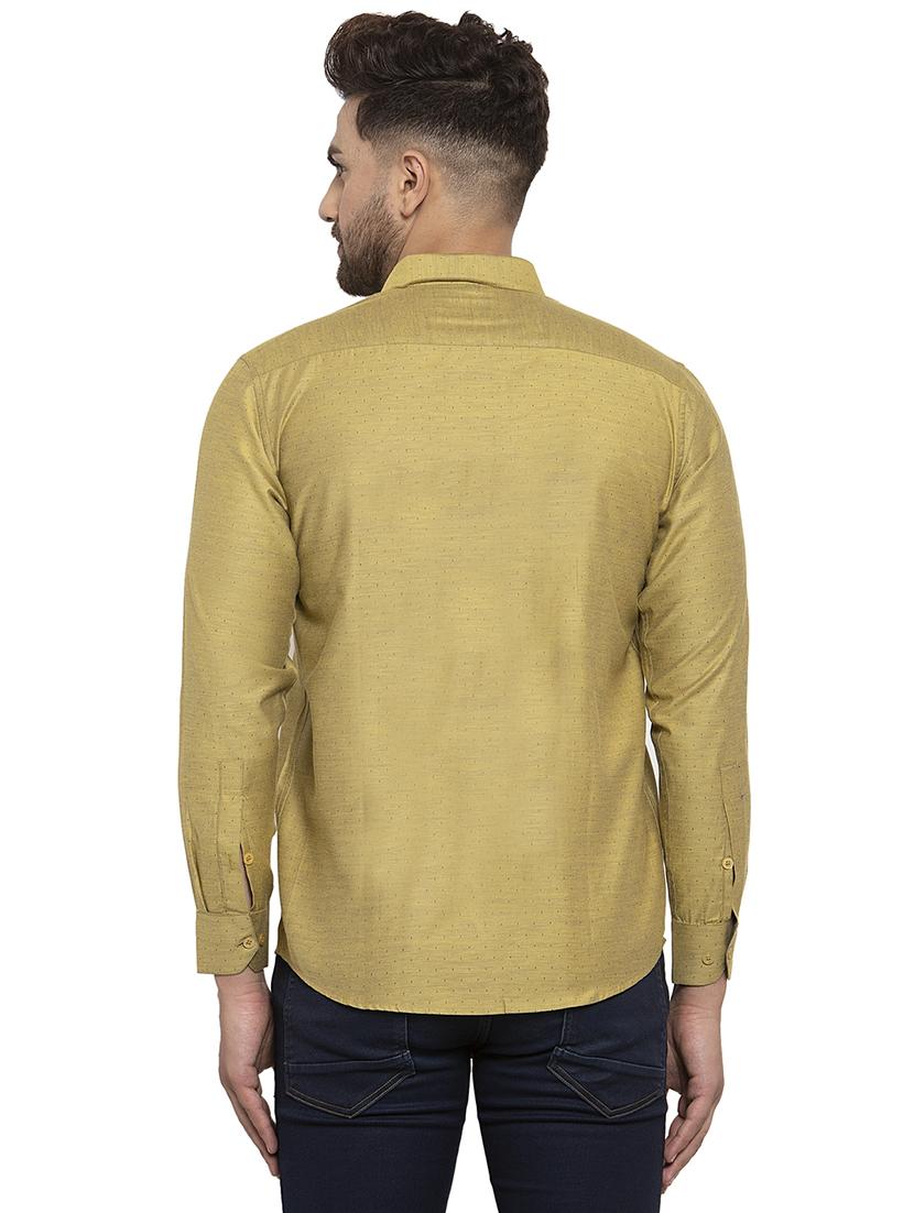 men polka dot long sleeve regular fit casual shirt - 21993328 - Standard Image - 2