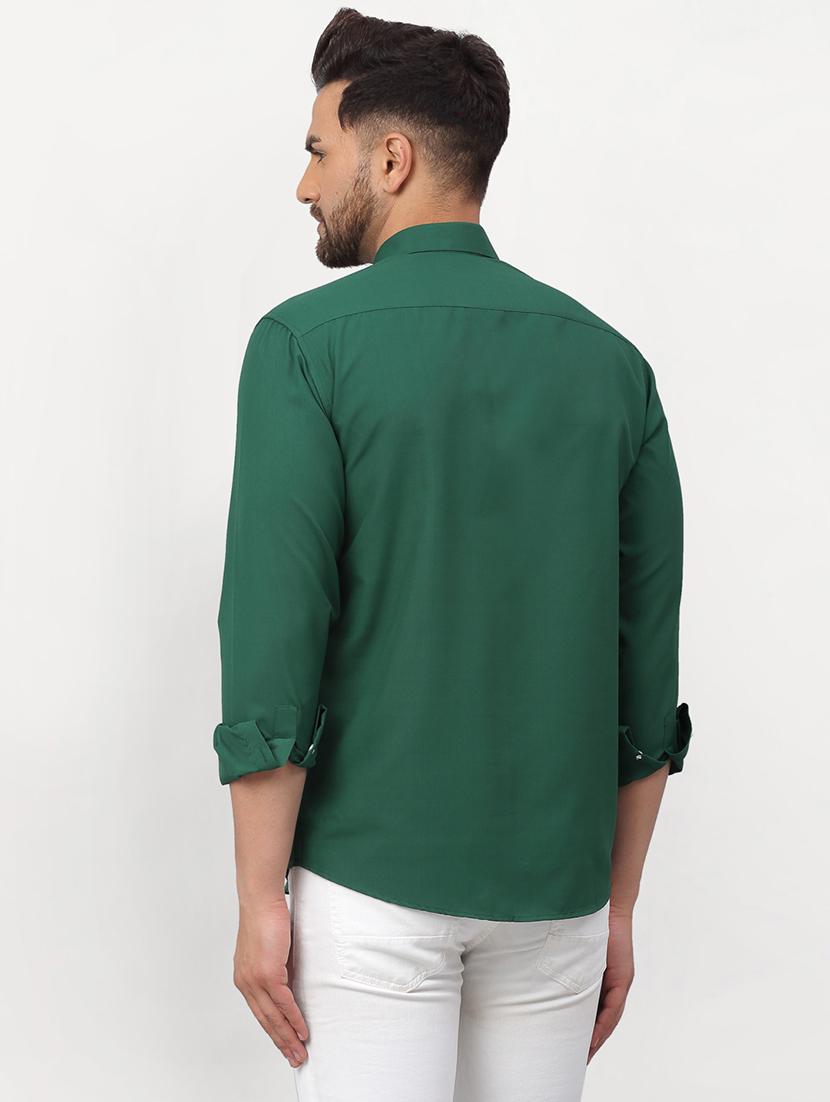 men solid long sleeve regular fit casual shirt - 21993332 - Standard Image - 2