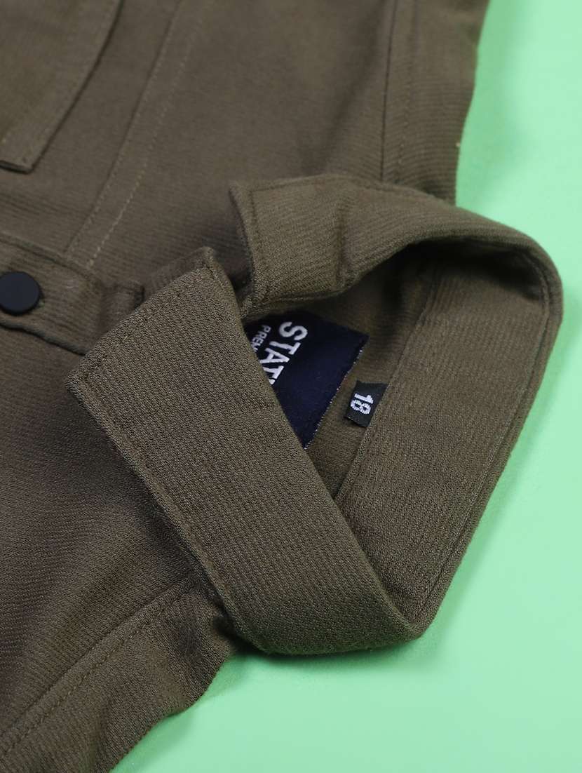 boys solid long sleeve casual shirt - 21993381 -  Standard Image - 2