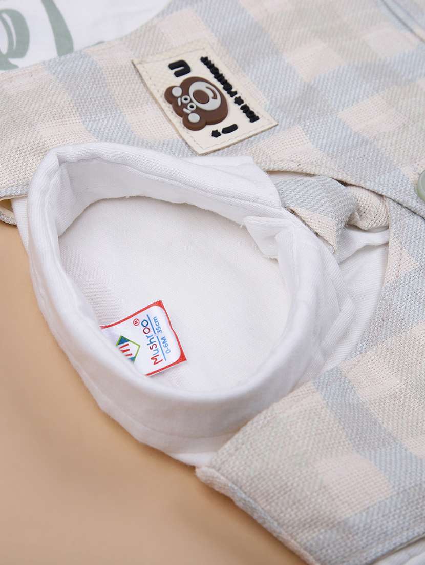 boys checkered shirt & shorts casual wear set - 21993434 -  Standard Image - 2