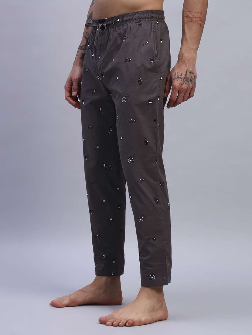 men printed mid rise regular fit pyjama  - 21993709 -  Standard Image - 2