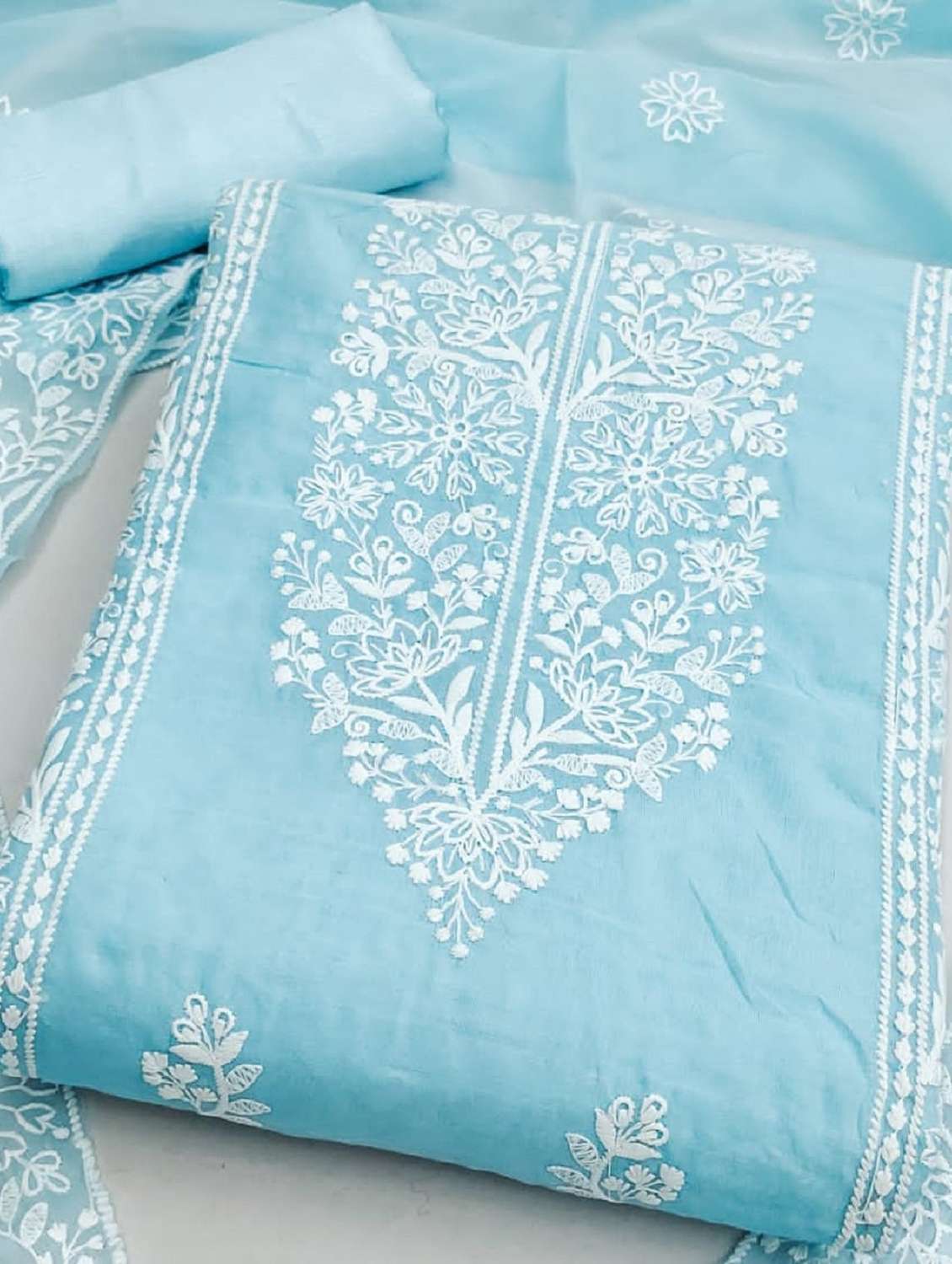 women embroidered unstitched suit set - 21993808 -  Standard Image - 2