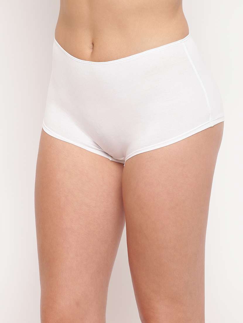 women pack of 5 solid mid rise boy shorts - 21993853 - Standard Image - 2