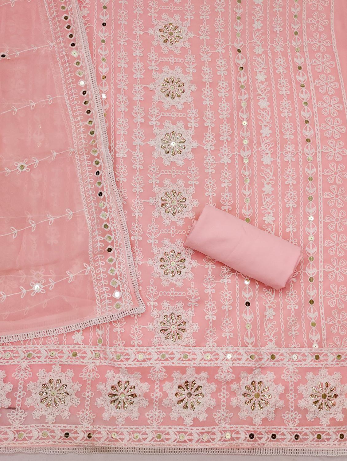 women embroidered unstitched suit set - 21993879 - Standard Image - 2