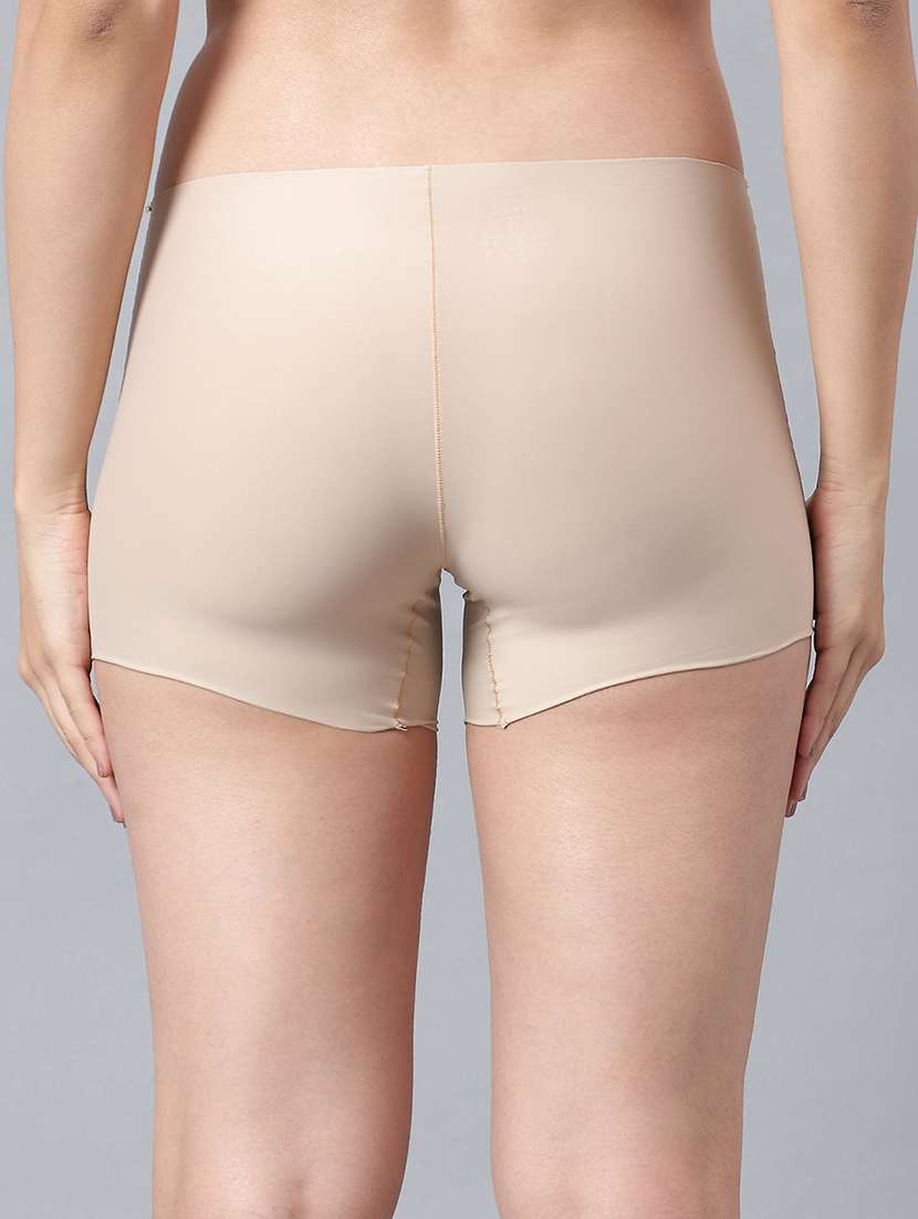 women solid mid rise seamless boy shorts - 21993973 -  Standard Image - 2