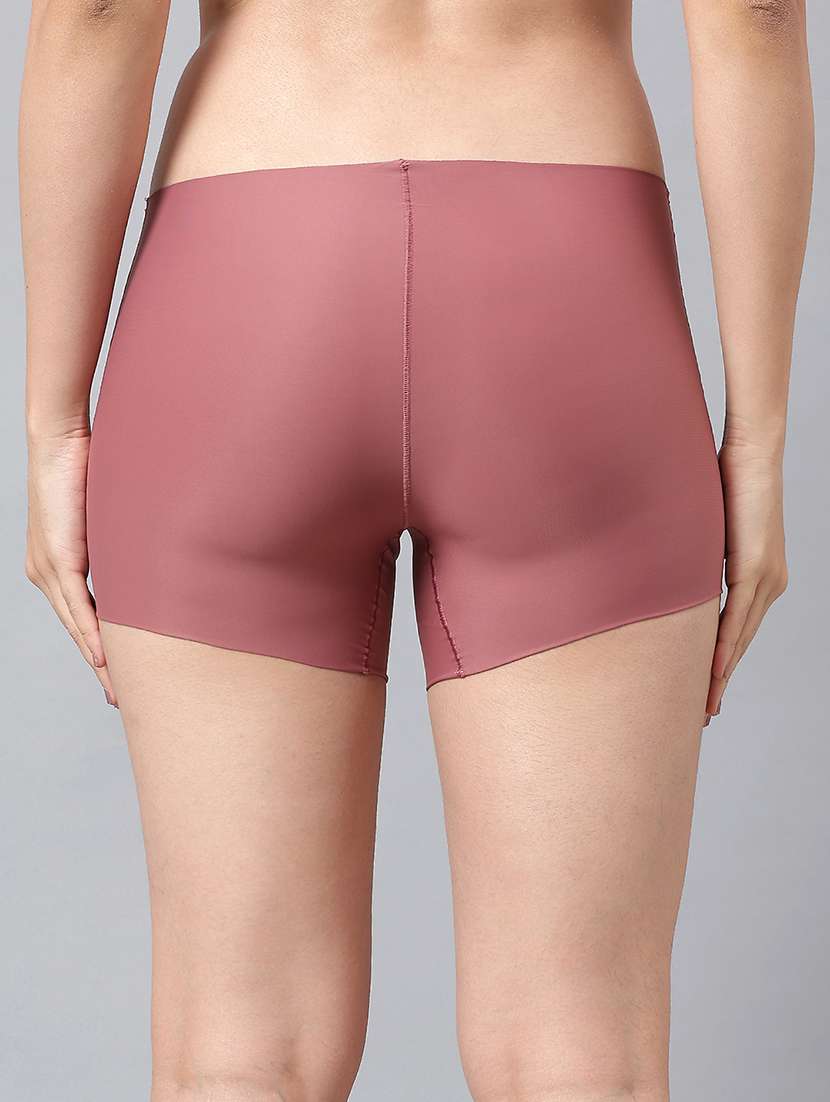 women solid mid rise seamless boy shorts - 21993977 -  Standard Image - 2