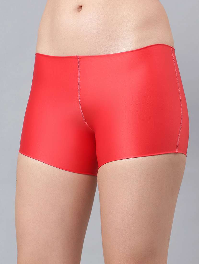women solid mid rise seamless boy shorts - 21993978 -  Standard Image - 2