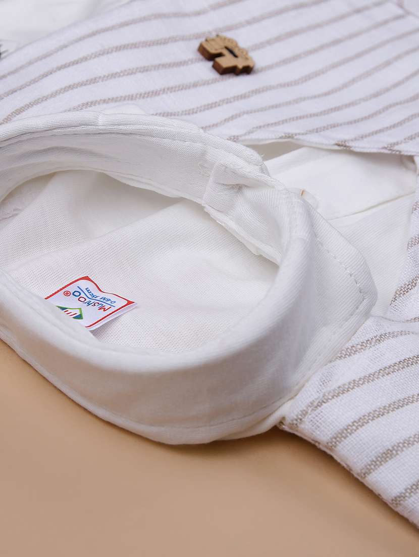 boys striped shirt & shorts casual wear set - 21994601 -  Standard Image - 2