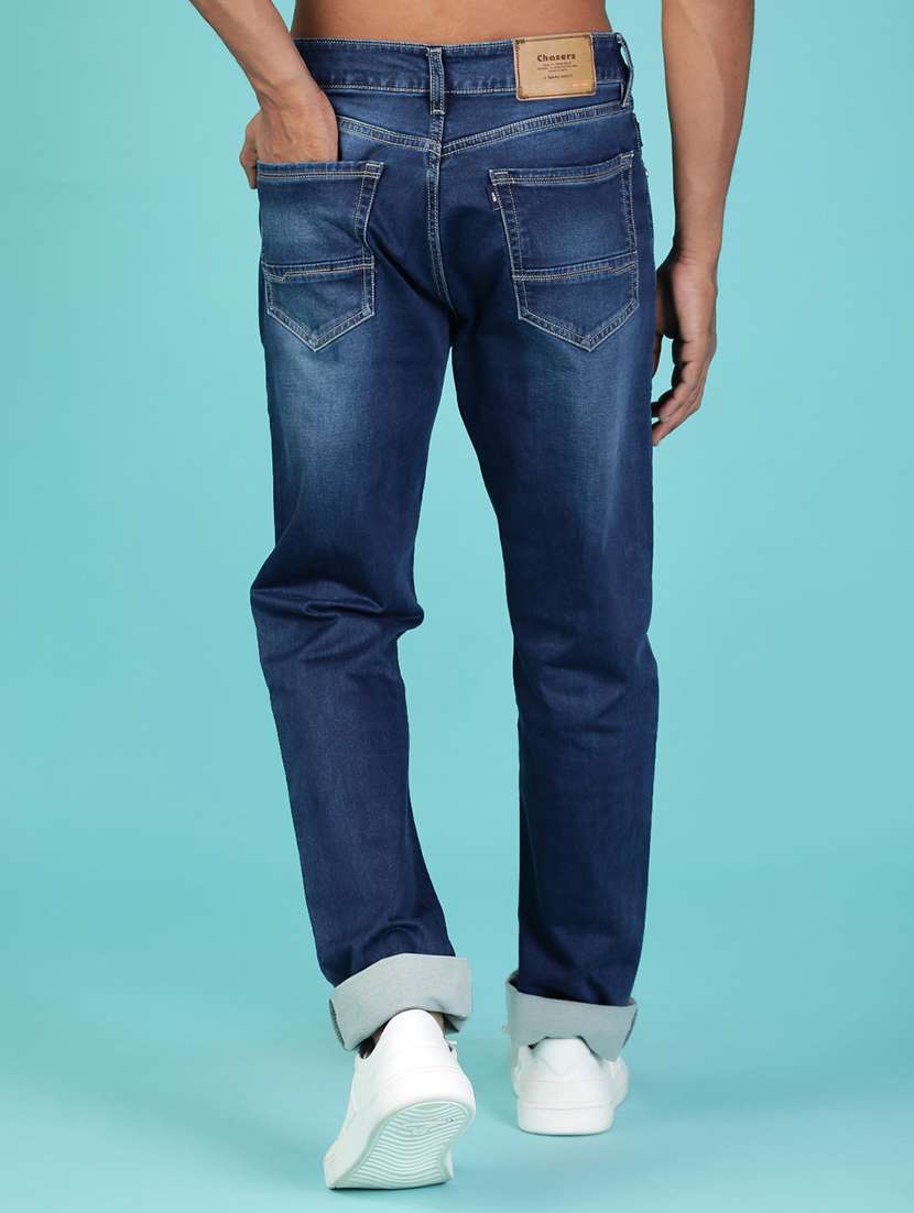 men solid mid rise slim fit jeans - 21994696 -  Standard Image - 2