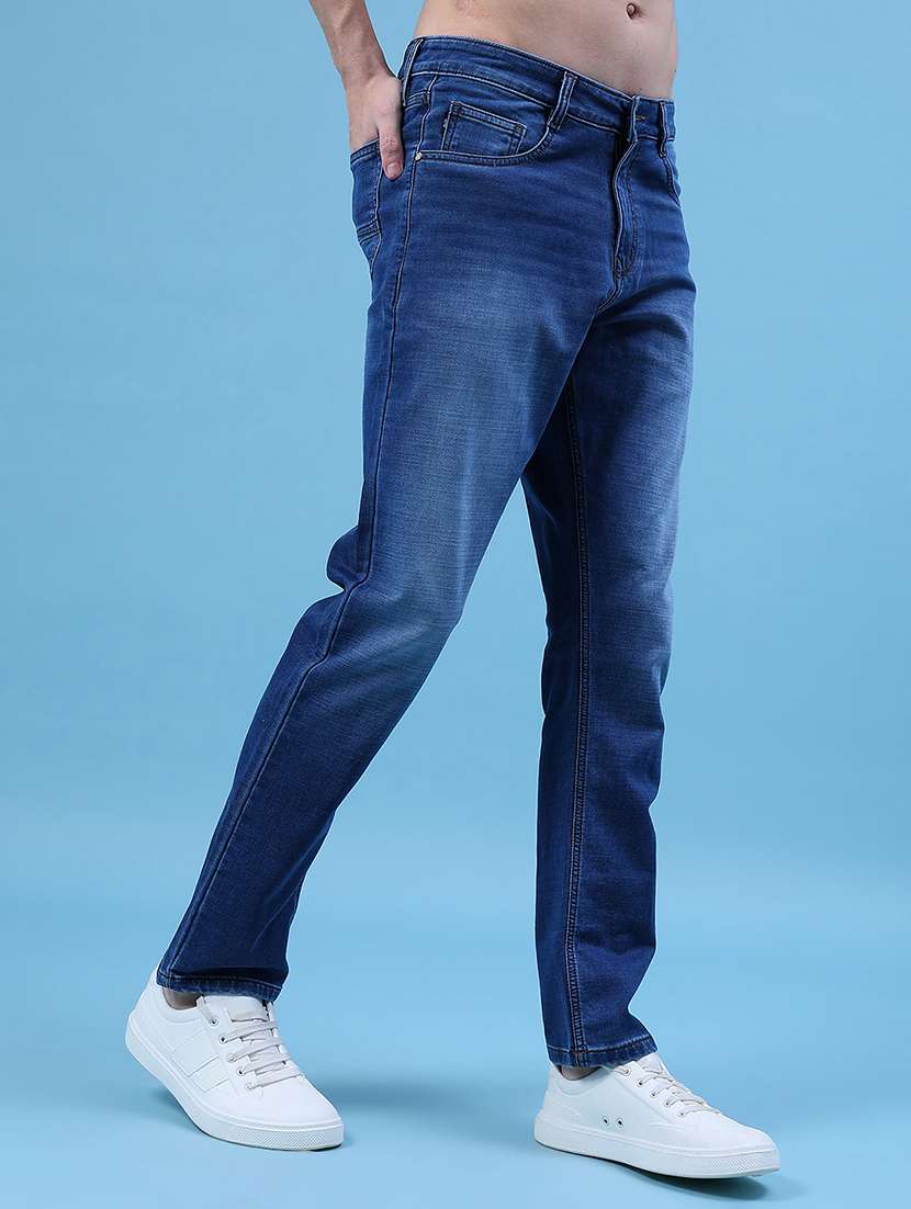 men solid mid rise slim fit jean - 21994697 -  Standard Image - 2