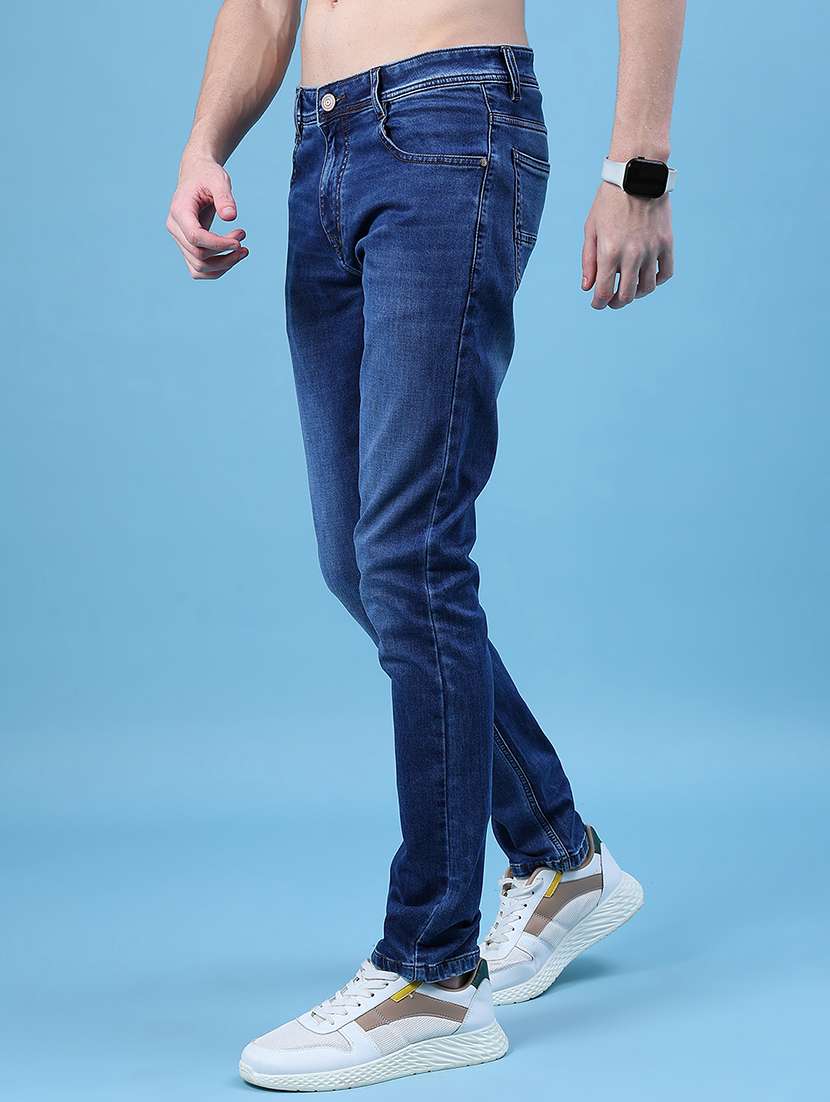 men solid mid rise slim fit jean - 21994705 -  Standard Image - 2