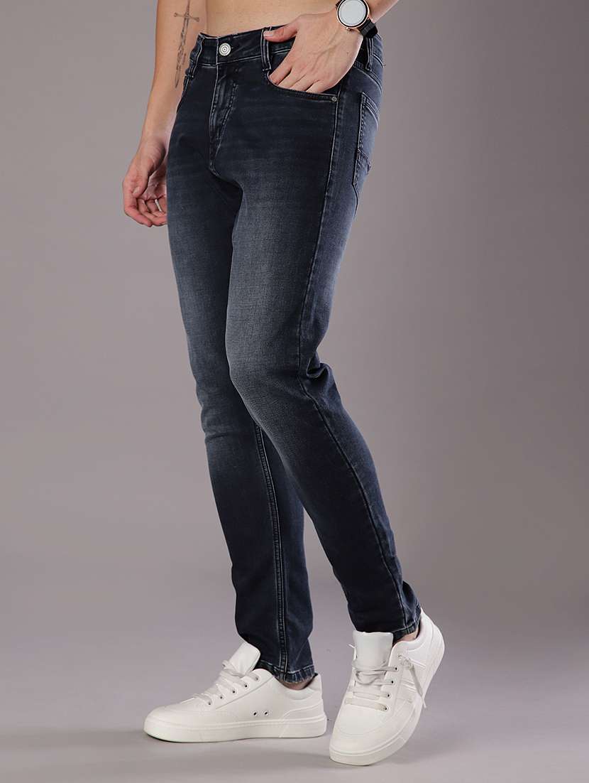 men solid mid rise slim fit jean - 21994708 -  Standard Image - 2