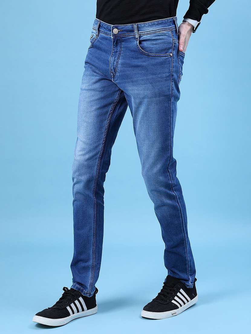 men solid mid rise slim fit jean - 21994709 -  Standard Image - 2
