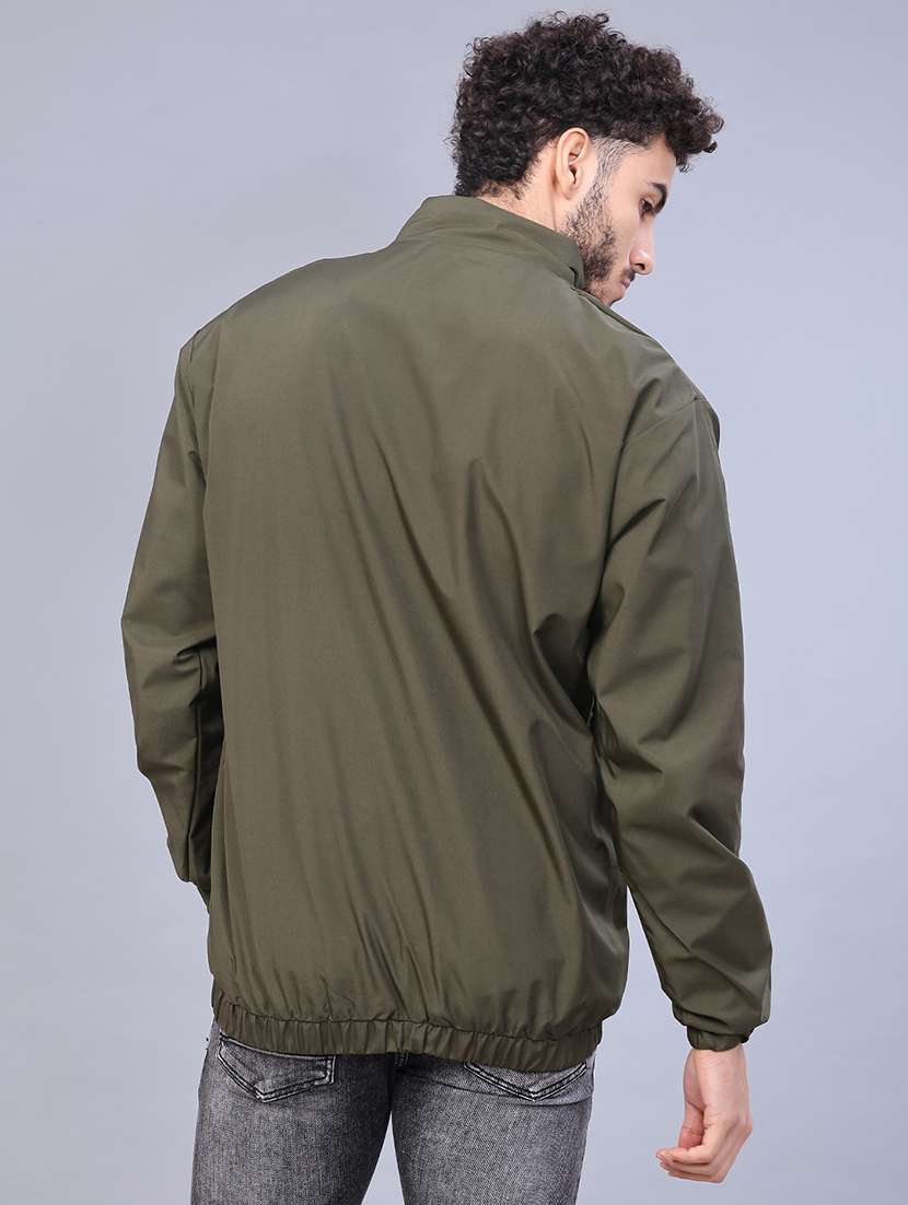 men solid long sleeve regualr fit casual jacket - 21994834 -  Standard Image - 2