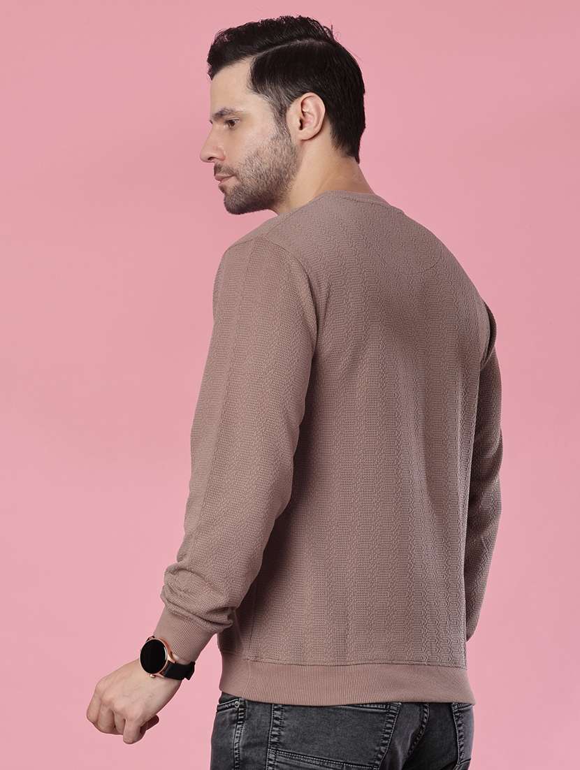 men self design long sleeve regular fit pullover  - 21994944 -  Standard Image - 2