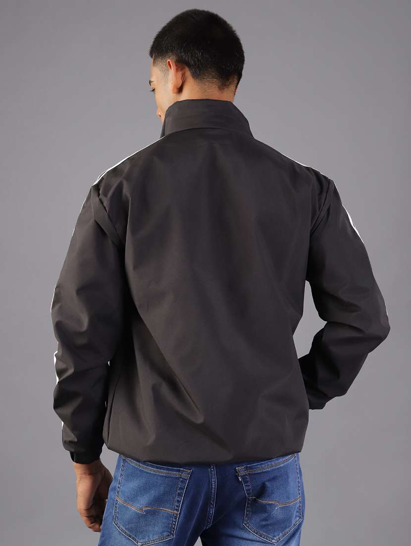 men taped long sleeve casual jacket - 21994976 -  Standard Image - 2