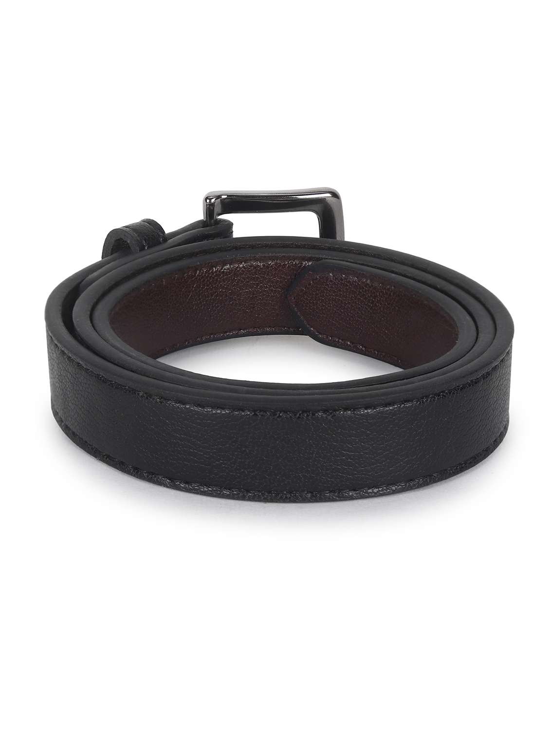 women leather black plain buckle belt - 21995227 -  Standard Image - 2