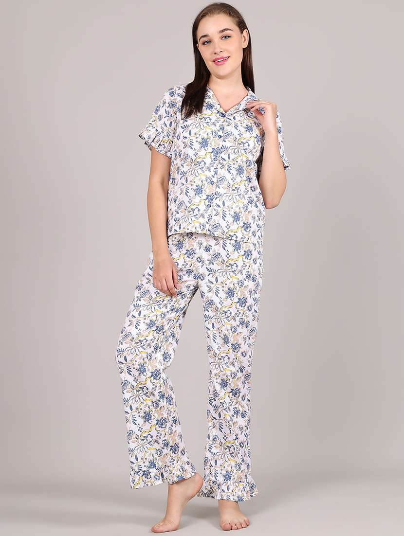 women printed nightwear pyjama set - 21995907 -  Standard Image - 2