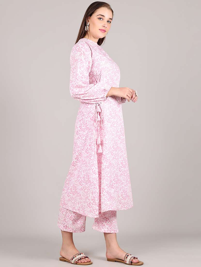 women floral printed bishop sleeve kurta palazzo set - 21995935 -  Standard Image - 2