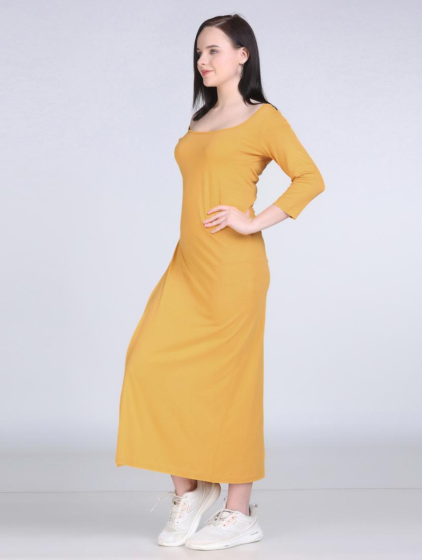 women solid three quarter sleeve long top - 21996408 - Standard Image - 2
