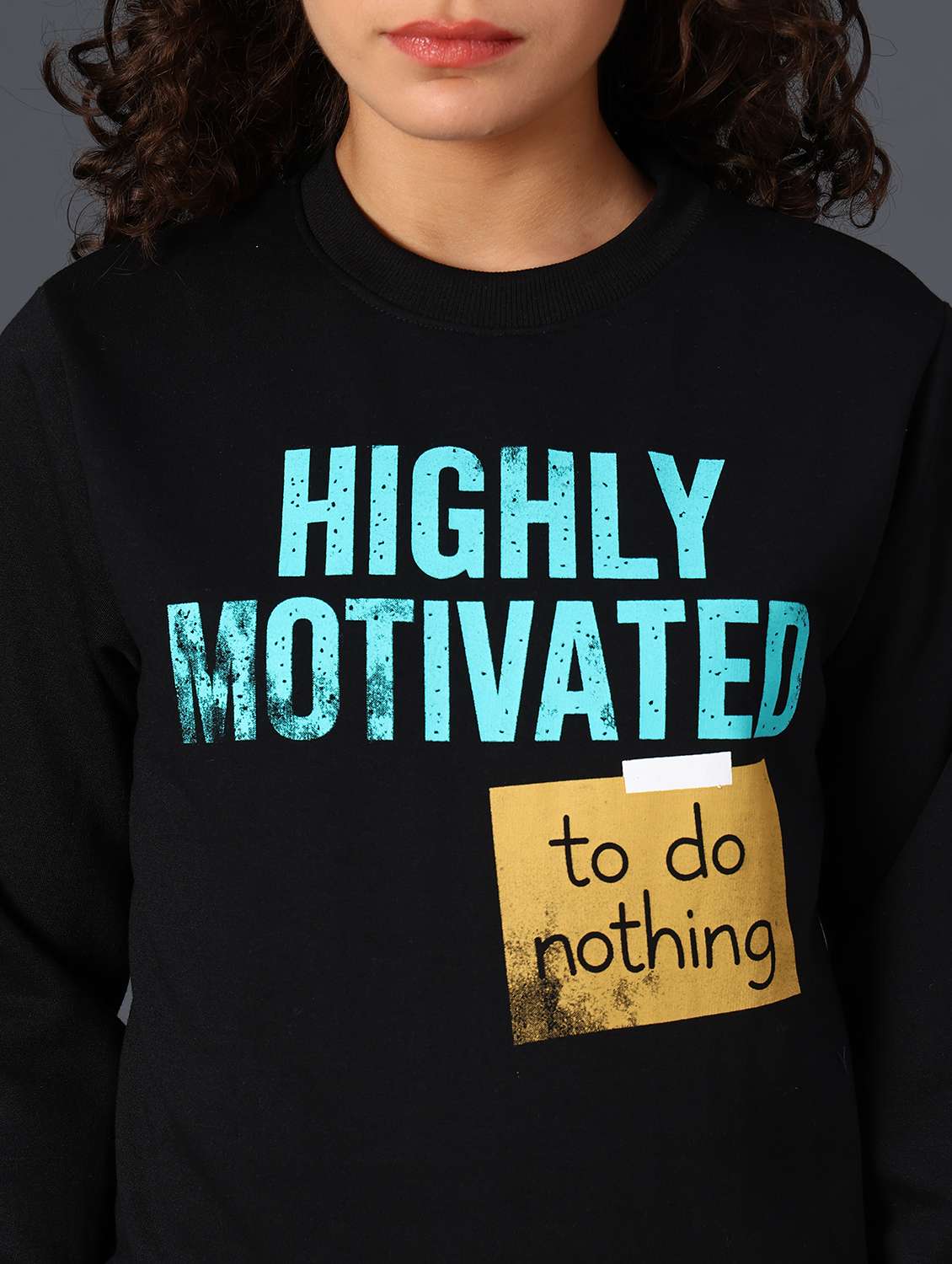 women printed long sleeve sweatshirt - 21996430 -  Standard Image - 2