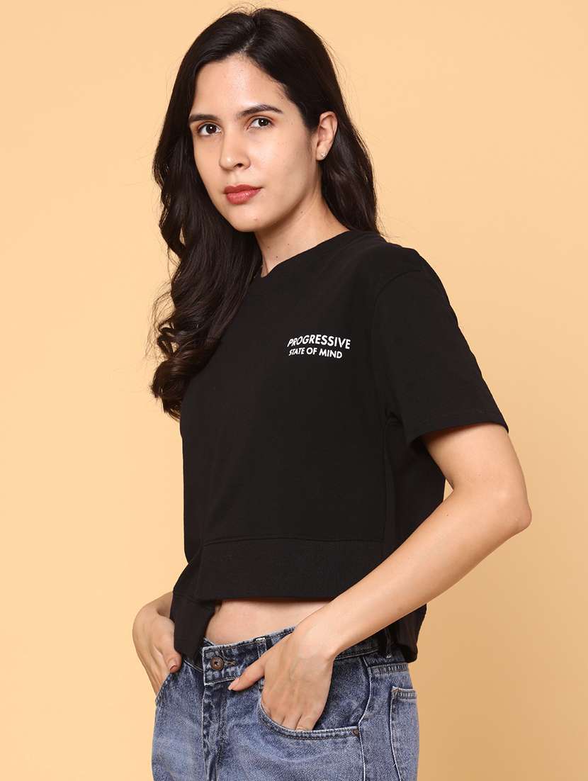 women solid short sleeve t-shirt - 21996448 -  Standard Image - 2