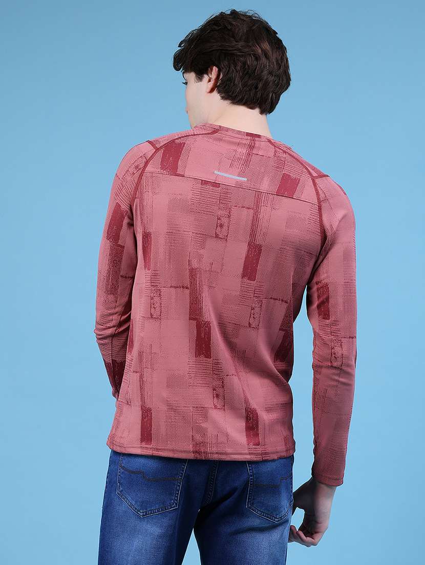 men printed round neck long sleeve t-shirt - 21996454 -  Standard Image - 2