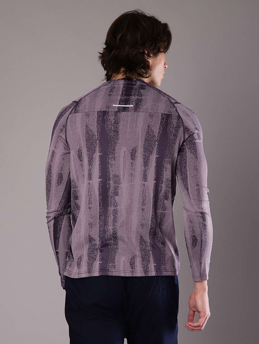 men printed round neck long sleeve t-shirt - 21996455 -  Standard Image - 2