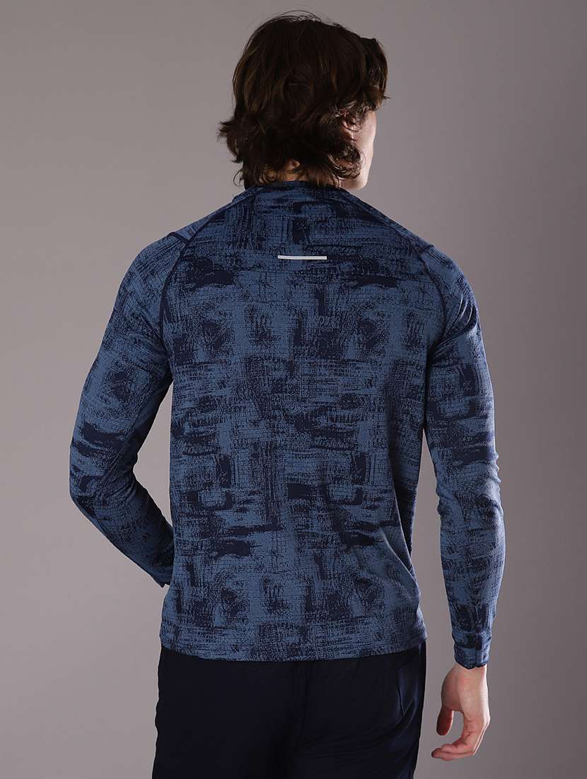 men printed round neck long sleeve t-shirt - 21996457 -  Standard Image - 2