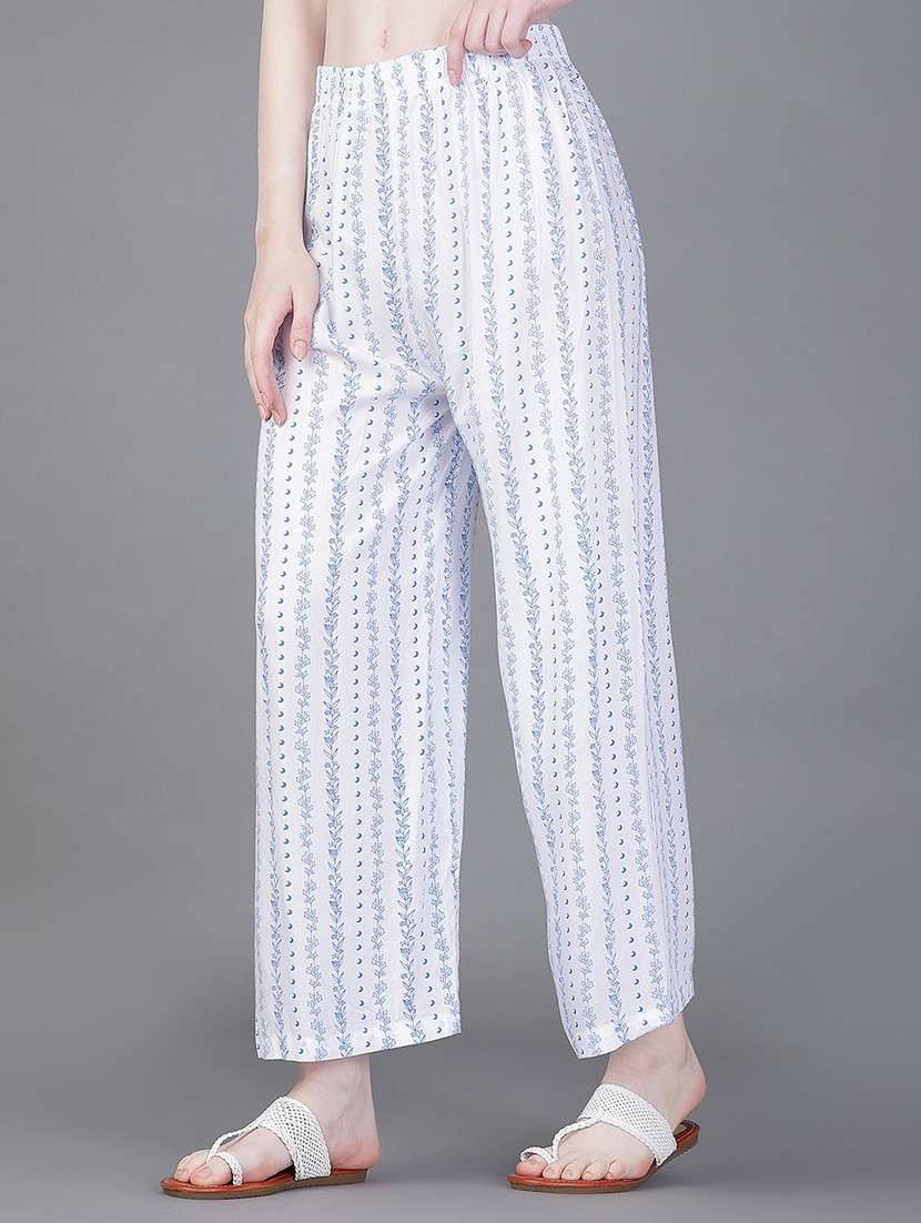 women printed mid rise palazzo - 21996612 -  Standard Image - 2