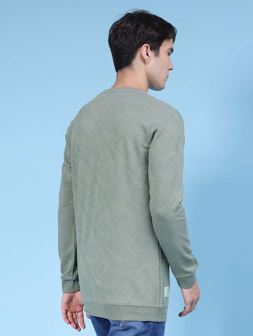 men self design long sleeve regualr fit sweatshirt - 21996652 -  Standard Image - 2