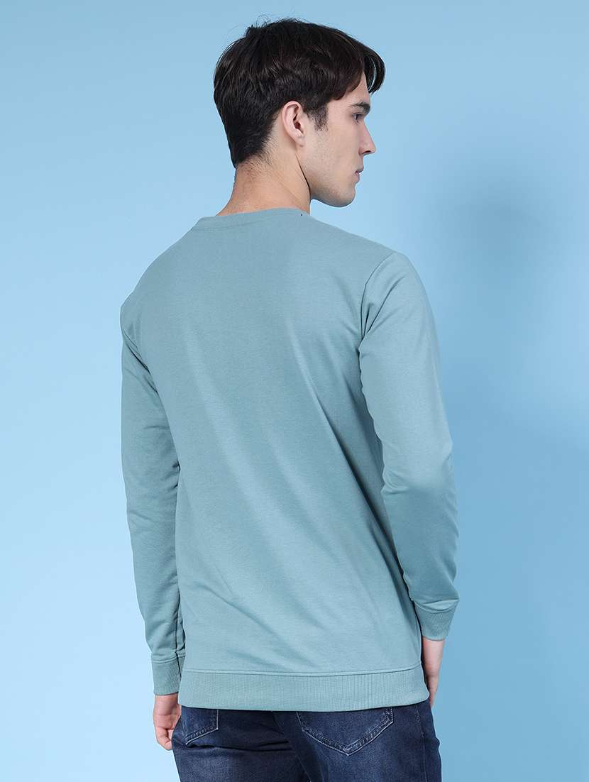 men chest print long sleeve regular fit sweatshirt - 21996695 -  Standard Image - 2