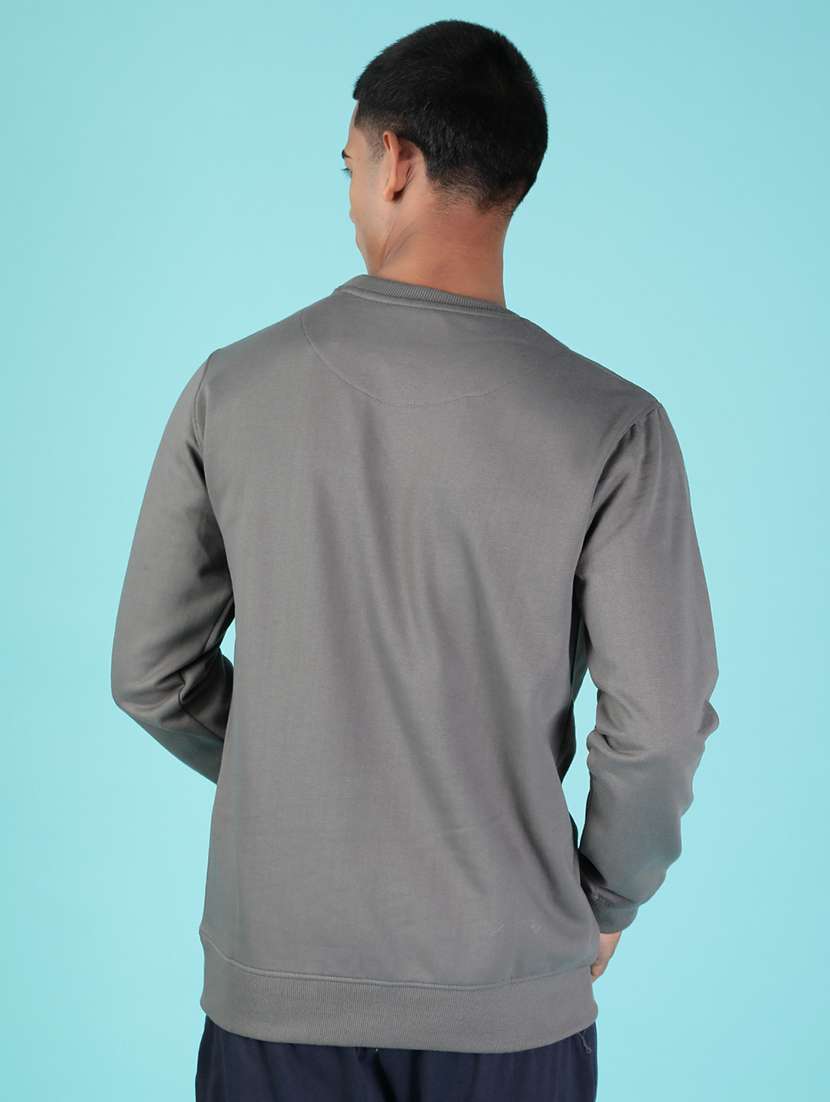 Men Typographic Long Sleeve Regular Fit Sweatshirt - 21996728 -  Standard Image - 2