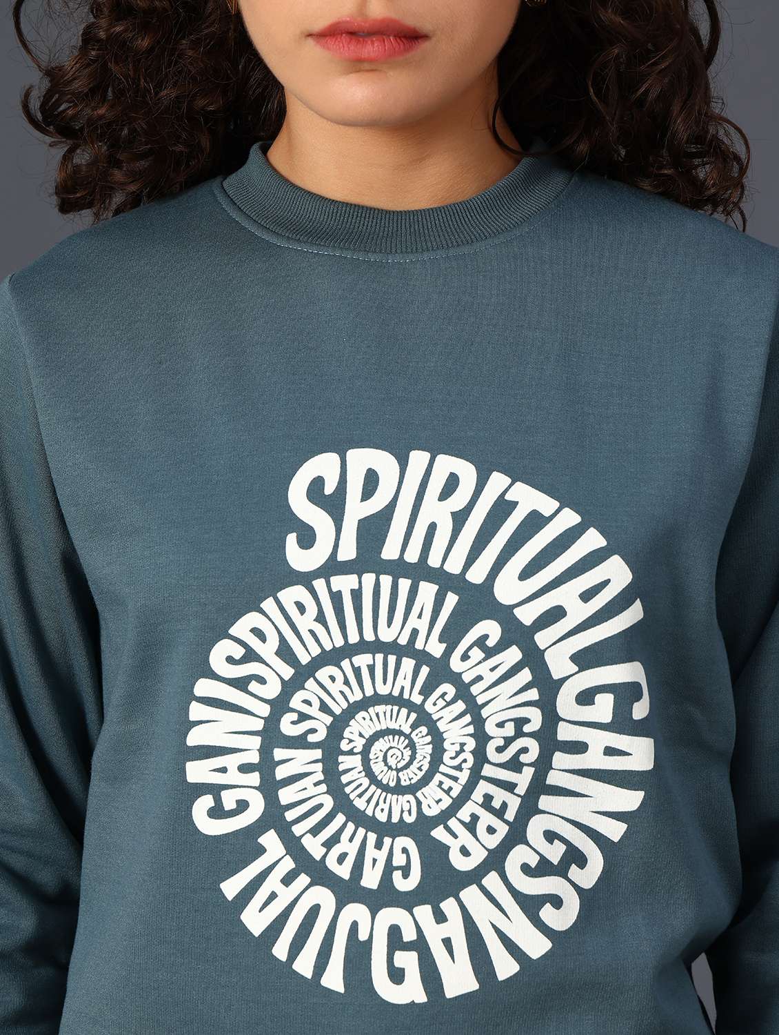 women printed long sleeve sweatshirt - 21996759 -  Standard Image - 2