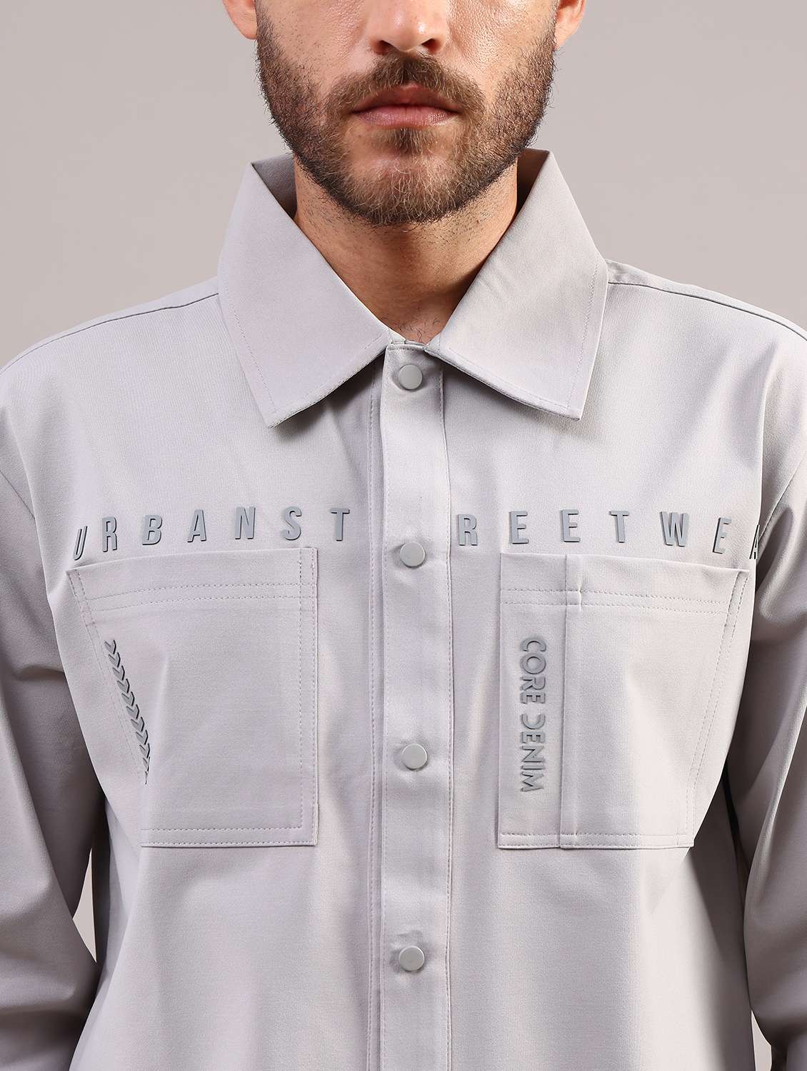 men solid collared long sleeve shirt - 21996835 -  Standard Image - 7