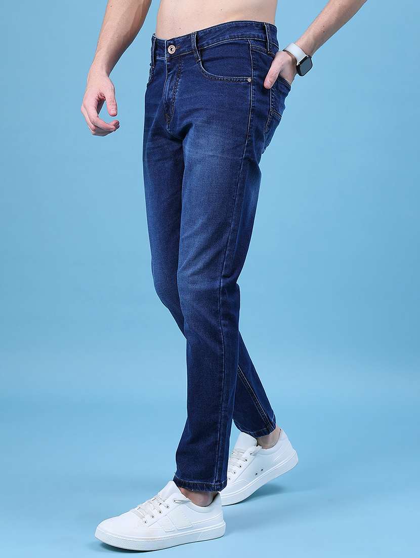 men solid mid rise slim fit jean - 21996932 -  Standard Image - 2