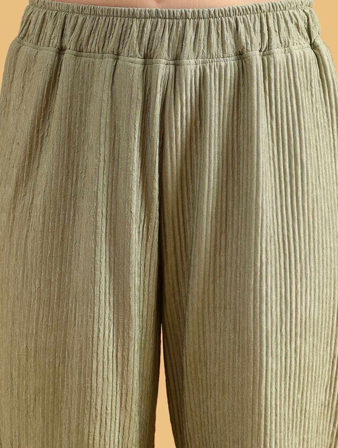 women solid mid rise straight trouser - 21996938 -  Standard Image - 2