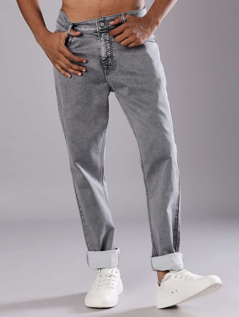 men solid mid rise slim fit jean - 21996985 -  Standard Image - 2