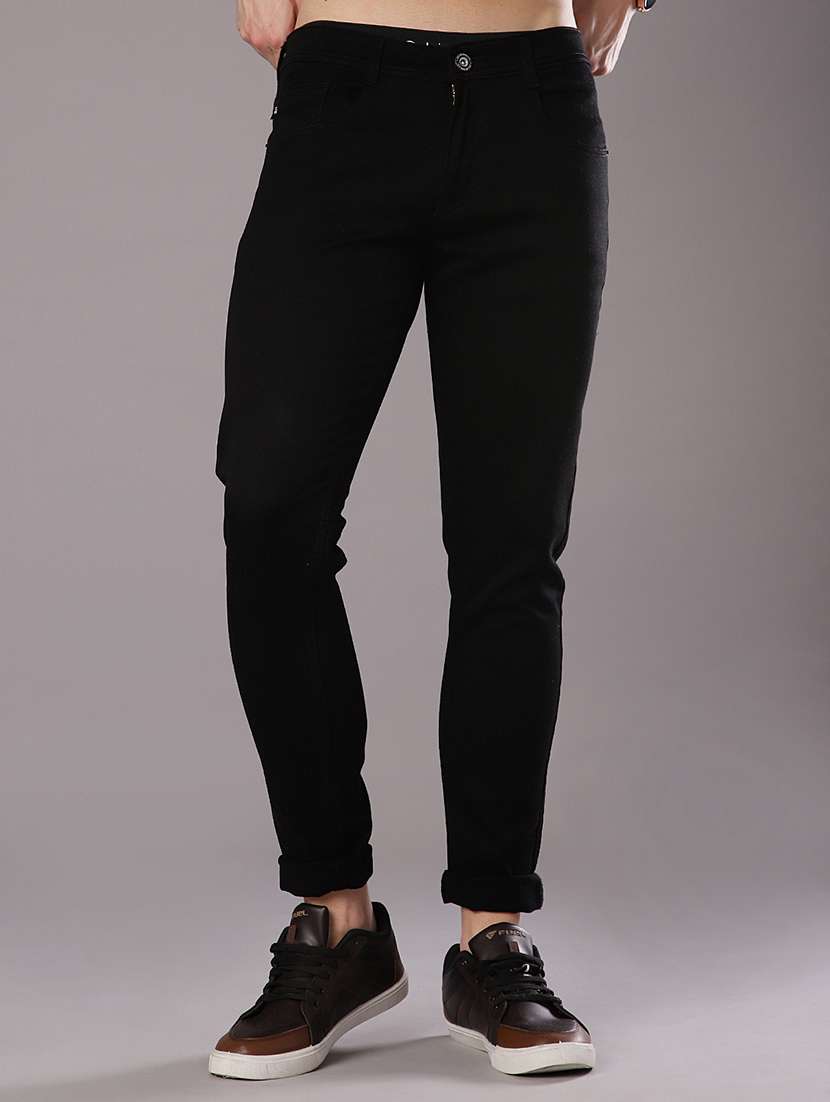 men solid mid rise slim fit jean - 21996987 -  Standard Image - 2