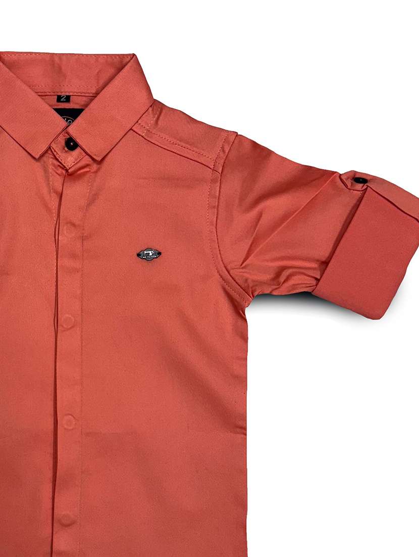 boys solid long sleeve casual shirt - 21997118 -  Standard Image - 2