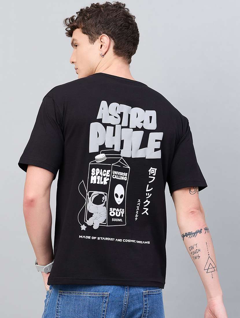 men front & back print round neck regular fit t-shirt - 21997158 - Zoom Image - 0
