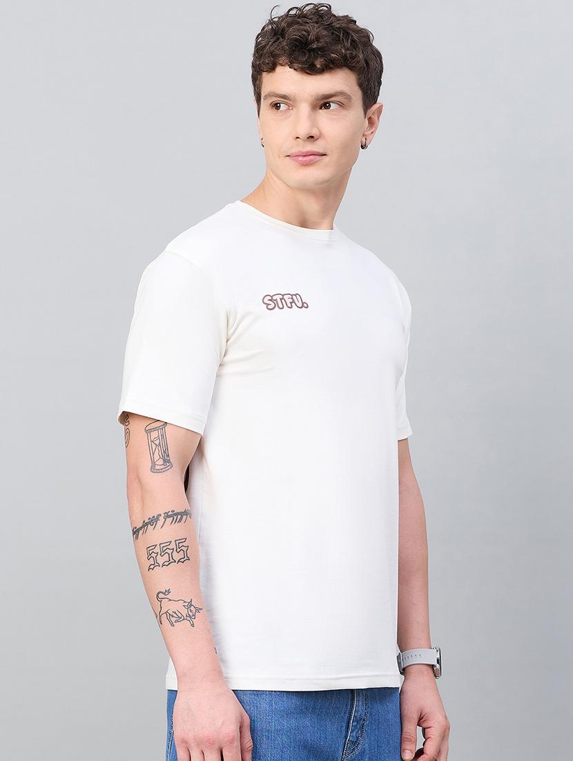 men front & back print round neck regular fit t-shirt - 21997159 - Standard Image - 2