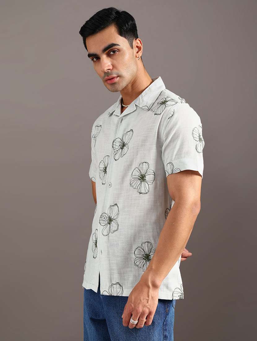 men solid with work short sleeve regular fit casual shirt - 21997338 -  Standard Image - 2