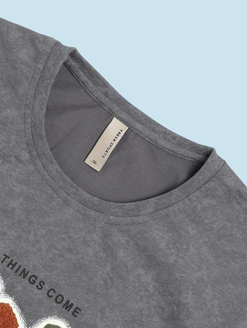 boys round neck short sleeves t-shirt - 21997599 -  Standard Image - 2