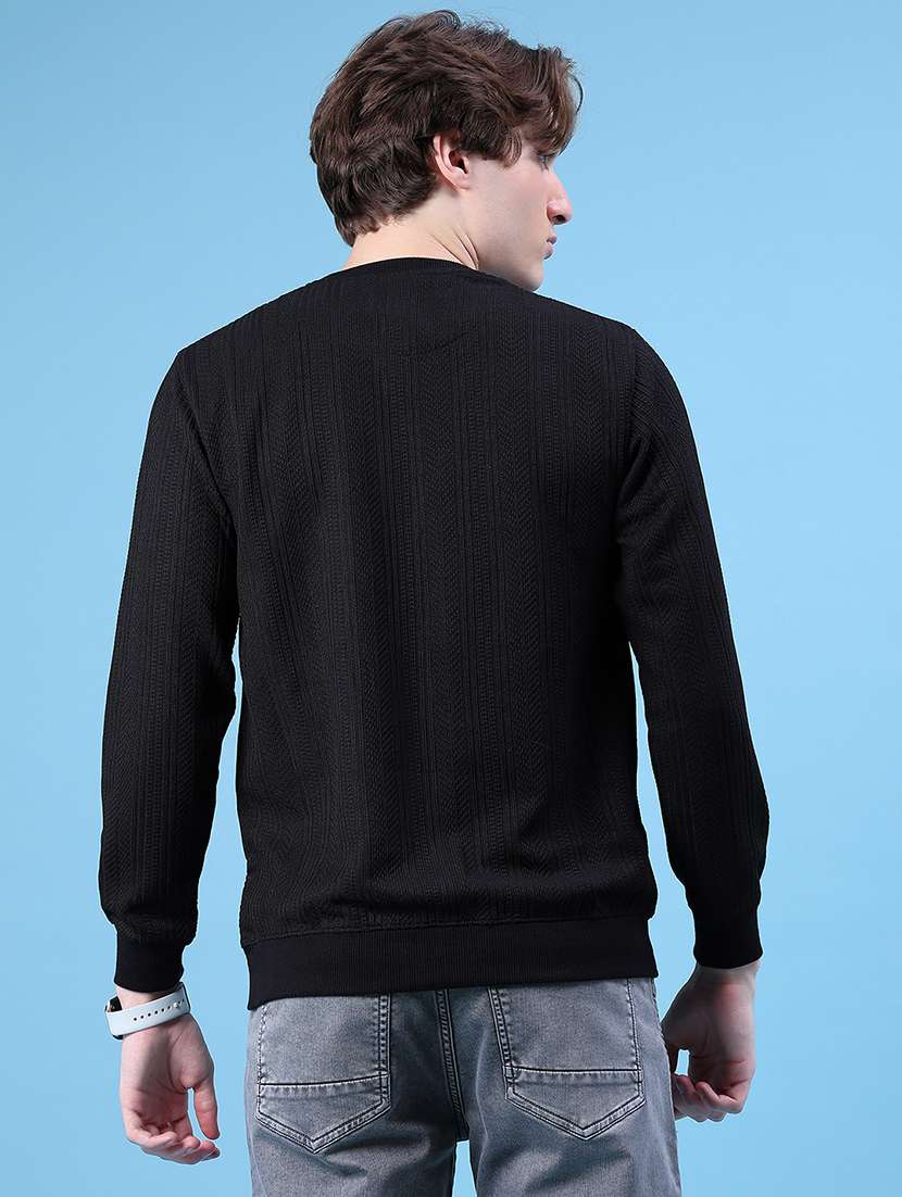 men self design long sleeve regular fit pullover - 21997617 -  Standard Image - 2