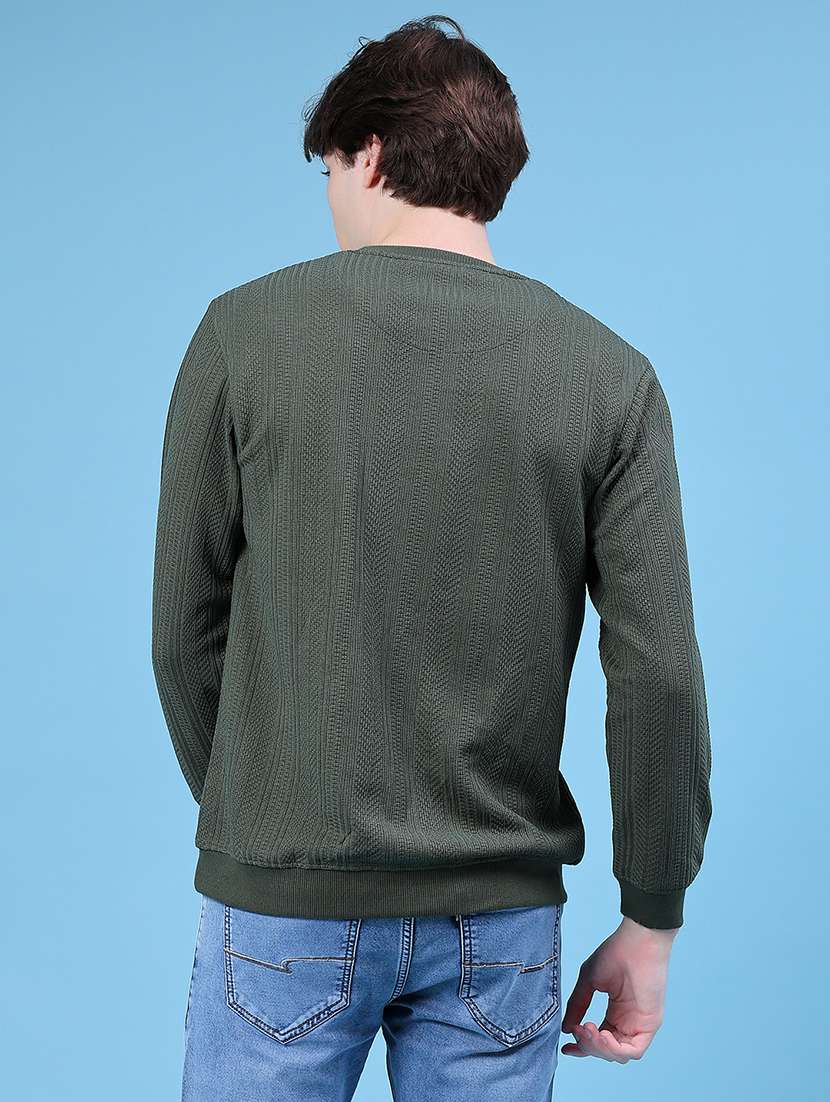 men self design long sleeve regular fit pullover - 21997622 -  Standard Image - 2