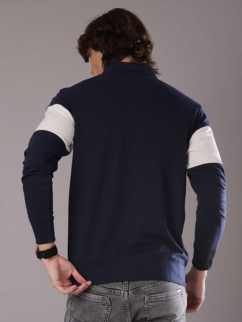 men chest print long sleeve slim fit t-shirt  - 21997632 -  Standard Image - 2