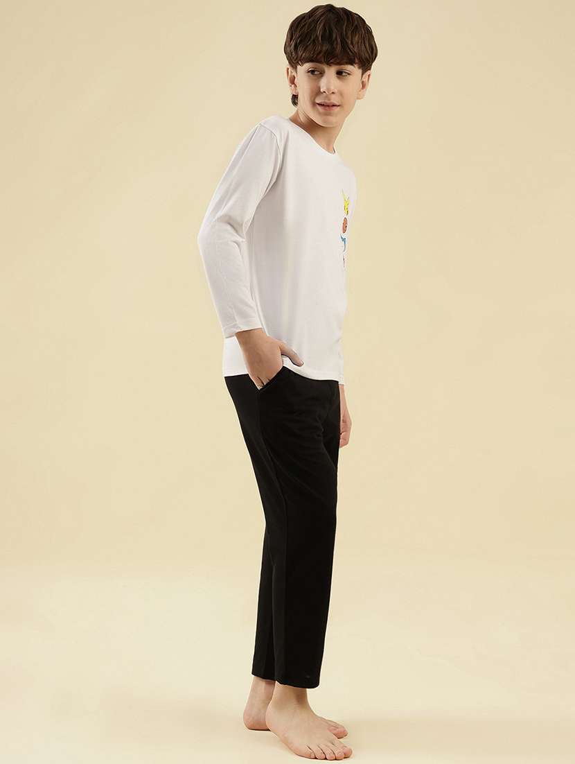 boys printed long sleeve nightwear pyjama set - 21997799 -  Standard Image - 2