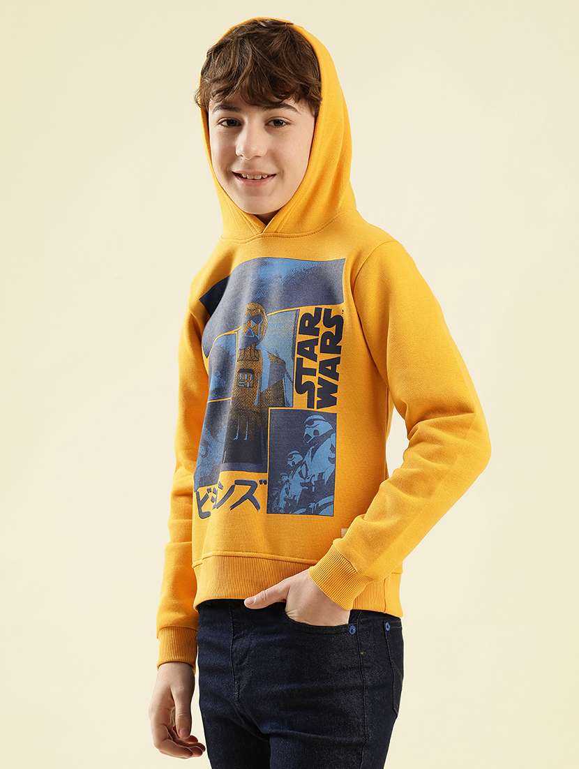 boys printed long sleeve hooded sweatshirt - 21997806 -  Standard Image - 2